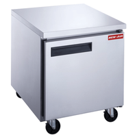 New Air NUF-029-SS 29" Stainless Steel Undercounter Freezer - 1 Section