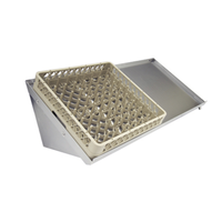 Thorinox TWDR-2242-R 42" x 22" Wall-Mounted Dish Rack Sorting Shelf with Right Drain