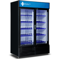 QBD CD47-HC 52-Inch Double Glass Door Merchandiser Refrigerator - 40.05 Cu. Ft.