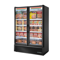 True Refrigeration FLM-54F~TSL01 Two-Door Full-Length Glass Display Freezer, 53.88" Wide