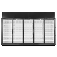 True Refrigeration TRM5L-NY-BLK-WHT-1BLKLLLLL-4 5-Door Glass Merchandiser Freezer with Black Exterior