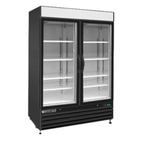 Maxx Cold MXM2-48RBHC 48 Cu. Ft. Two-Door Glass Merchandiser Refrigerator, 54-Inch