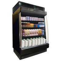 Howard-McCray SC-OD35E-4L-LB-B 51" Black Low-Base Open Refrigerated Merchandiser