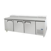 Atosa MPF8203GR 93-Inch Three-Door Commercial Pizza Prep Table