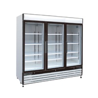 Maxx Cold MXM3-72RHC 3-Door Glass Display Refrigerator - 72 Cu. Ft.