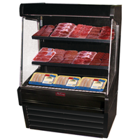 Howard-McCray SC-OM30E-3L-B-LED 39-Inch Black Open Meat Display Cooler