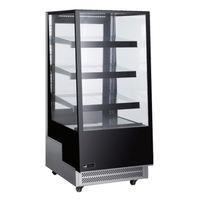 Vitrine réfrigérée de boulangerie en verre incliné EFI CGSM-2657 de 25,6 pouces