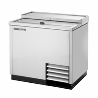 True Refrigeration TD-36-12-S-HC 36.75" Stainless Steel Flat Top Beverage Cooler