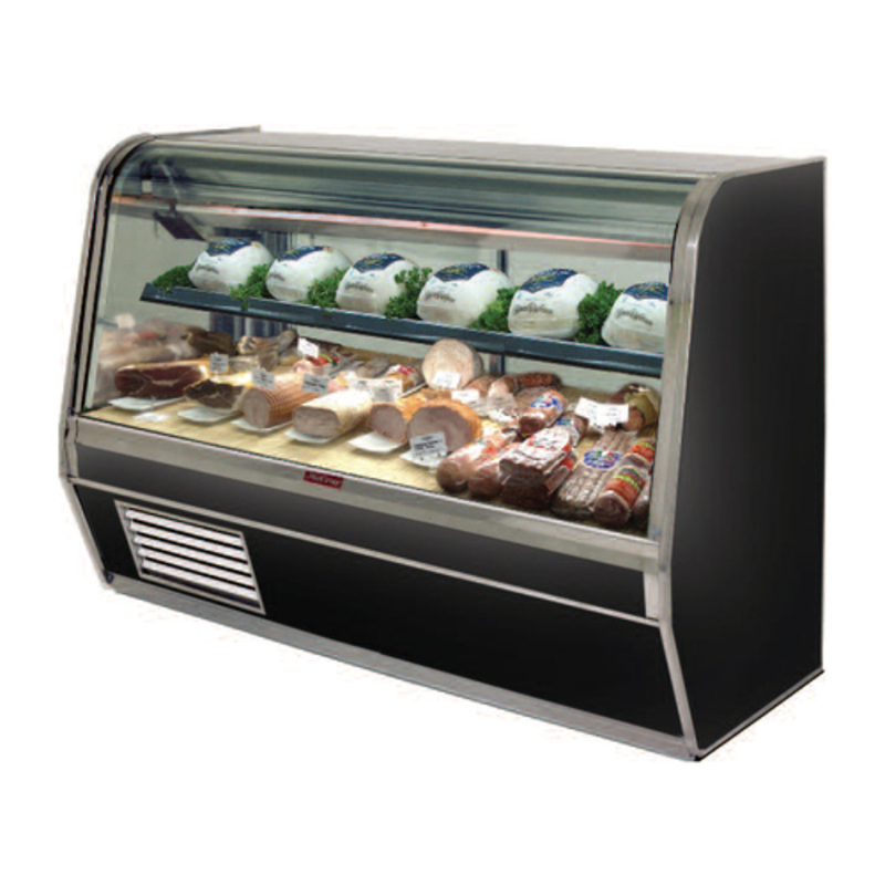 Howard-McCray SC-CDS32E-6C-LED 74-Inch Curved Glass Refrigerated Deli Merchandiser