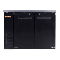 New Air NBB-48-SB-N 49-Inch Narrow Solid Door Back Bar Refrigerator, 12 Cu. Ft.