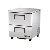 True TUC-27F-D-2-HC 27.63-Inch Two-Drawer Commercial Undercounter Freezer