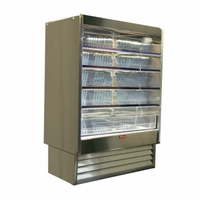 Howard McCray SC-OD35E-4-S-LED 51" Self-Contained Dairy Open Merchandiser, Stainless Steel