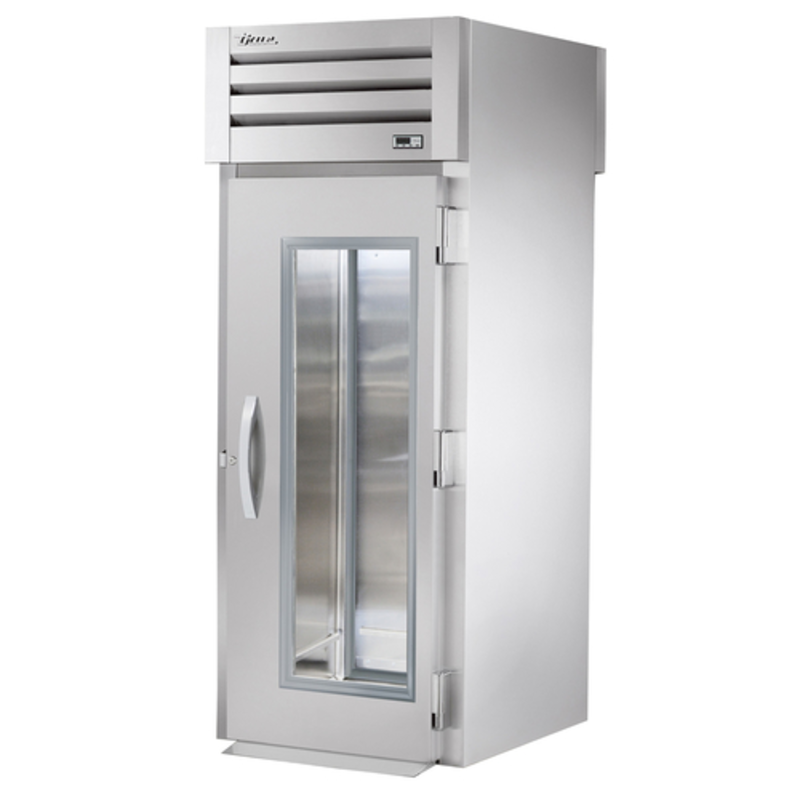True STR1RRT-1G-1S-HC 35-Inch One-Section Roll-Thru Refrigerator with Glass Front Door