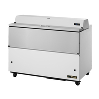 True TMC-58-SS-HC 58-Inch 16-Crate Mobile Milk Cooler