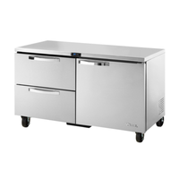 True Refrigeration 60-Inch SPEC SERIES Undercounter Refrigerator with 1 Door & 2 Drawers (TUC-60D-2-HC~SPEC3)