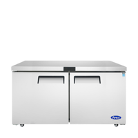 Atosa MGF8407GR 60.2-Inch Two-Door Undercounter Commercial Freezer