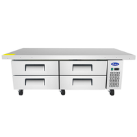 Atosa MGF8454GR 76-Inch Commercial Refrigerated Equipment Stand & Chef Base