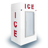 Leer L040UAGP 50.5-Inch Swing Glass Door Indoor Ice Merchandiser, 40 Cu. Ft.