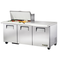 True TSSU-72-15M-B-HC 72-Inch Mega Top Sandwich and Salad Prep Table