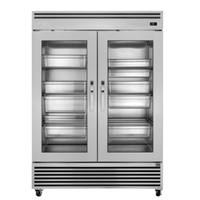 True 57.6" Reach-In Glass Door Display Refrigerator (TGN-2R-2G)