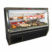 Howard-McCray SC-CDS34N-8-BE-LED 96-Inch Double Duty Refrigerated Service Deli Case - Black