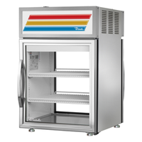 True Refrigeration GDM-05PT-S-HC~FGD01 Stainless Steel Pass-Thru Countertop Display Refrigerator