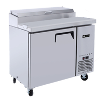 Poste de préparation de pizzas réfrigéré à charnière gauche EFI CPDR1-44VC-L Versa-Chill de 44 pouces