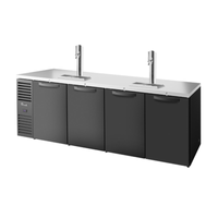 True Refrigeration TDR108-RISZ1-L-B-SSSS-1 108-Inch Solid Door Direct Draw Beer Dispenser