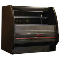Howard-McCray SC-OD40E-3L-B-LED 39-Inch Black Open Merchandiser with Curved Ends