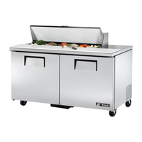 True Refrigeration TSSU-60-12-HC 60-3/8" Solid Door Sandwich and Salad Prep Station