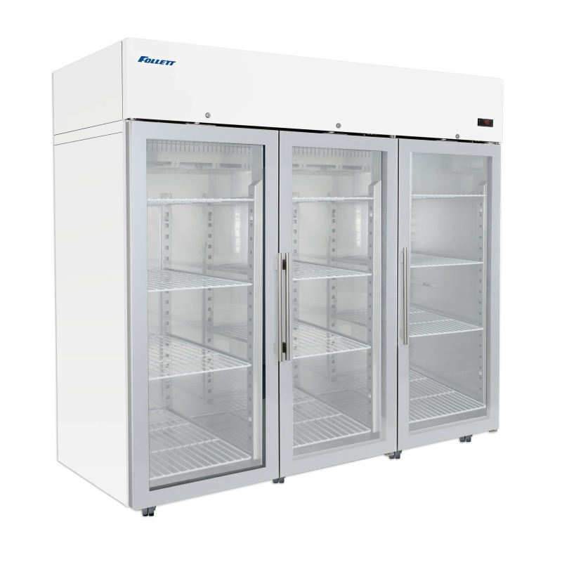 Follett Scientific FREF72-LB-RGD 74.2 Cu. Ft. Glass Door Upright Laboratory Refrigerator
