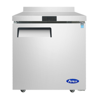 Atosa MGF8408GR 27.5" Single Door Worktop Cooler with Backsplash