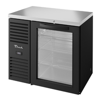 True Refrigeration TBR36-RISZ1-L-B-G-1 36-Inch Glass Door Refrigerated Back Bar Cabinet
