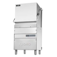 Kromo 49127 HOOD-110-USA Commercial Door-Type Dishwasher - 30 Racks/Hr