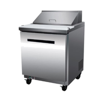 Maxx Cold X-Series 29" Single Door Refrigerated Salad and Sandwich Prep Table (MXCR29SHC)