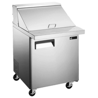 Table de préparation de sandwichs et salades réfrigérée EFI CMDR1-27VCX-L Mega Top de 27,5 pouces