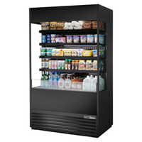 True TOAM-48GS-HC~NSL01 48-Inch Glass-Sided Vertical Air Curtain Display Merchandiser