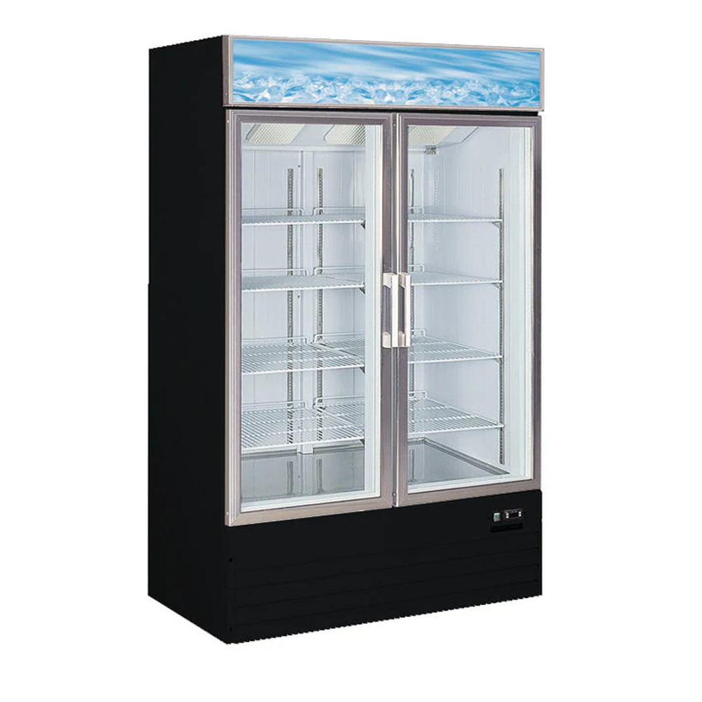 GX-D768BM2F-HC Two Glass Door Freezer - 49" Width