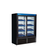 QBD CD3356SSL-HC 36-Inch Black Sliding Glass Door Retail Cooler