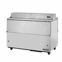 True TMC-58-S-DS-SS-HC 58" Stainless Steel Mobile Milk Cooler