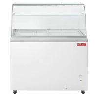New Air NIF-41-DC 41-Inch Dipping Ice Cream Display Freezer with Flat Glass Canopy