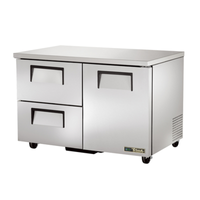True TUC-48D-2-HC 48-Inch Commercial Undercounter Refrigerator with Door and Drawers
