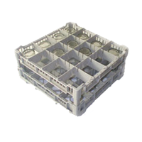 Lamber CC00123 16-Compartment Commercial Glasswasher Rack, 15.5" x 15.5"