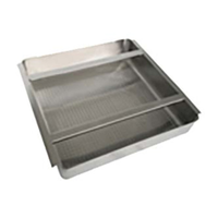 EFI SI824-SCB Heavy-Duty Stainless Steel Scrapping Drain Basket (23.5" x 23.5")