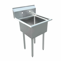 Omcan 43072 Heavy-Duty 20-Inch Single Compartment Sink
