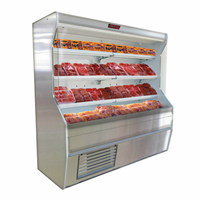 Howard-McCray SC-M32E-4-S-LED 50-Inch Stainless Steel Open Refrigerated Meat Display