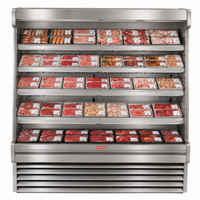 Howard-McCray SC-OM35E-8S-S-LED Vitrine réfrigérée ouverte à viande 99 pouces en acier inoxydable