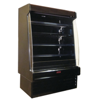 Howard-McCray 75" Black Open Refrigerated Dairy Merchandiser SC-OD35E-6S-B-LED