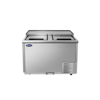 CookRite by Atosa MBGF48GR 49.5-Inch Commercial Slide-Top Glass Froster, 13.1 Cu. Ft.
