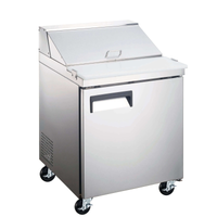 Ancaster AFE-PTS-27 Compact Refrigerated Salad & Sandwich Prep Table - 27.5"